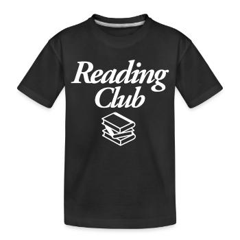 Reading Club - Kinder Premium Bio T-Shirt - Schwarz - Vorne