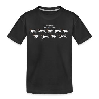 Les Bodegueros courent comme le vent - T-shirt bio Premium Enfant - noir - Devant
