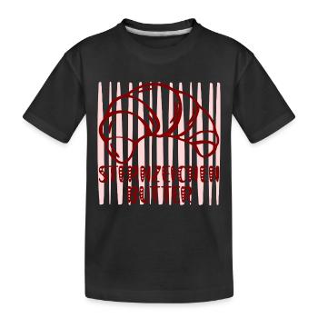 Sternzeichen Butter Croissants - Kinder Premium Bio T-Shirt - Schwarz - Vorne