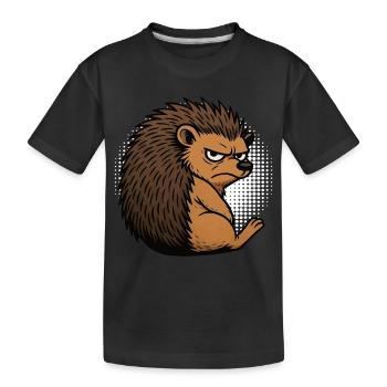 Hérisson Hérisson Amoureux des hérissons Propriétaire de hérisson Gardien de hérissons Stinger - T-shirt bio Premium Enfant - noir - Devant