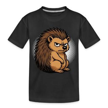 Hérisson Hérisson Amoureux des hérissons Propriétaire de hérisson Gardien de hérissons Stinger - T-shirt bio Premium Enfant - noir - Devant