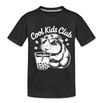 Cool Kids Club Guinea Pig - Kids' Premium Organic T-Shirt - black - Front