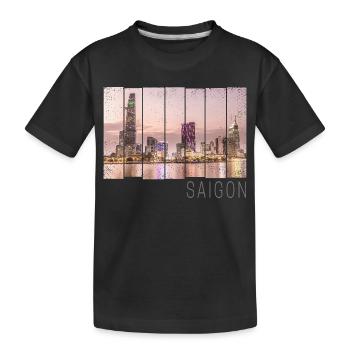 Saïgon Hô Chi Minh-Ville HCMC au Vietnam Souevnir - T-shirt bio Premium Enfant - noir - Devant