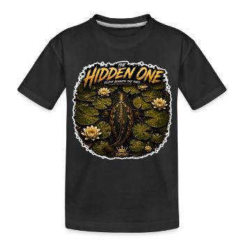 The Hidden One Carp Fishing Design - Kids' Premium Organic T-Shirt - black - Front