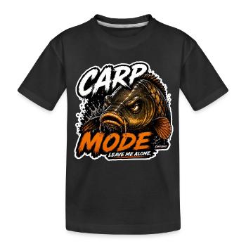 Carp Mode Carp Fishing - Kids' Premium Organic T-Shirt - black - Front