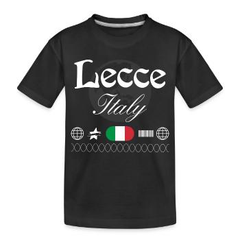 Lecce Italy Streetwear Travel Souvenir - Kids' Premium Organic T-Shirt - black - Front