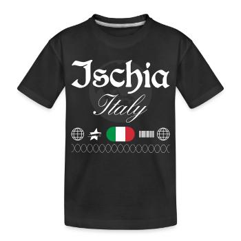 Ischia Italy Streetwear Travel Souvenir - Kids' Premium Organic T-Shirt - black - Front