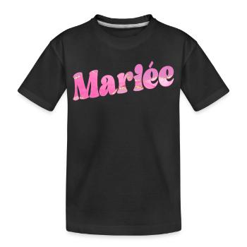 Bride Wedding - Kids' Premium Organic T-Shirt - black - Front