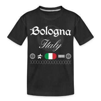 Souvenir de voyage streetwear de Bologne, Italie - T-shirt bio Premium Enfant - noir - Devant