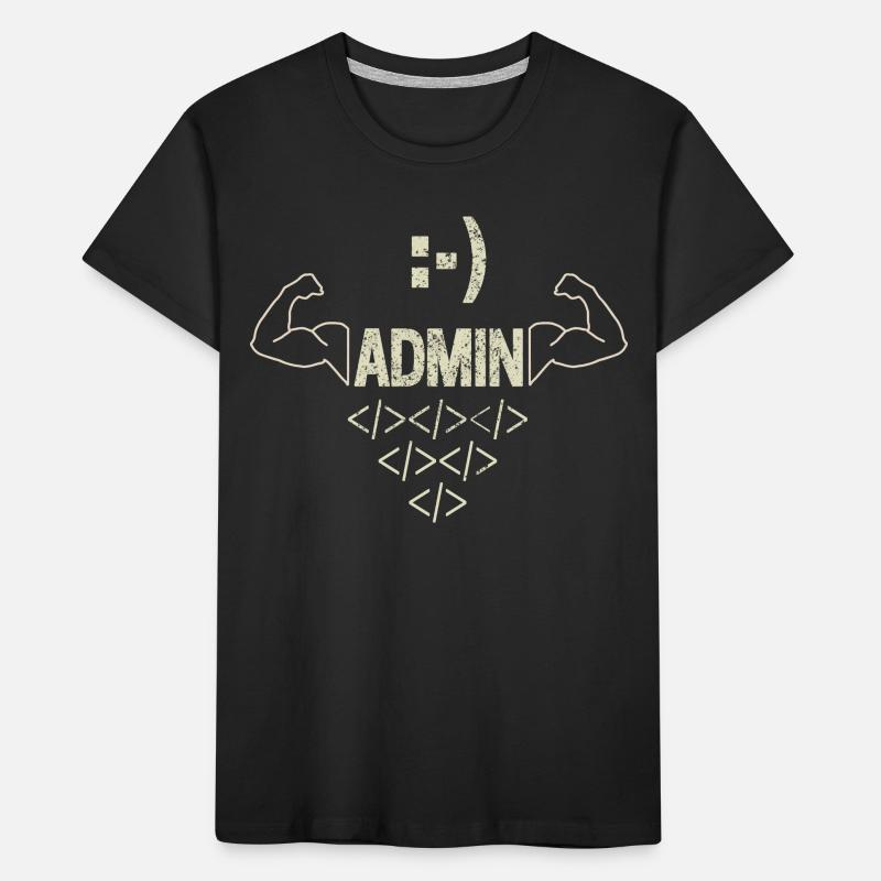 Admin Administrator IT Sysadmin and Computer Scientist Kids' Premium Organic T-Shirt