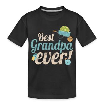Grand-père conçoit le meilleur millésime de grand-père pour grand-père - T-shirt bio Premium Enfant - noir - Devant