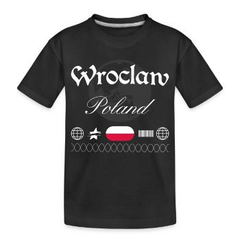 Souvenir de voyage pour la tenue urbaine de Varsovie, Pologne - T-shirt bio Premium Enfant - noir - Devant