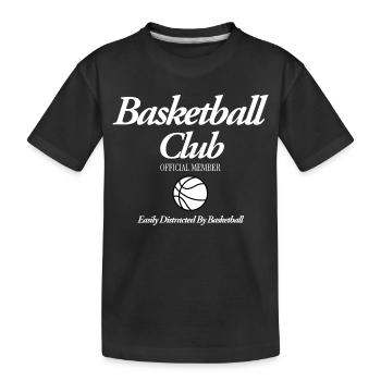 Basketball Club - Kids' Premium Organic T-Shirt - black - Front