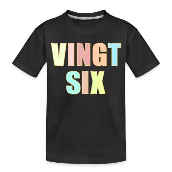 Vingt-Six 26 - T-shirt bio Premium Enfant - noir - Devant