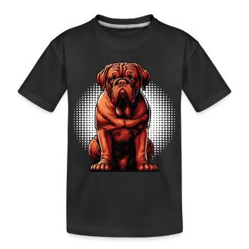 Mastiff de Bordeaux Propriétaire du Mastiff de Bordeaux - T-shirt bio Premium Enfant - noir - Devant
