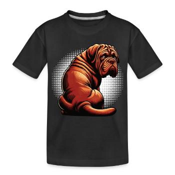 Mastiff de Bordeaux Propriétaire du Mastiff de Bordeaux - T-shirt bio Premium Enfant - noir - Devant