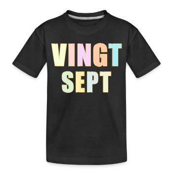 27e anniversaire - Vingt-Sept - T-shirt bio Premium Enfant - noir - Devant