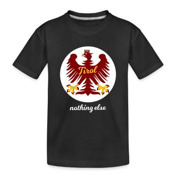 Emblème de l’aigle du Tyrol Rien d’autre - T-shirt bio Premium Enfant - noir - Devant