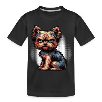Yorkshire Terrier Yorkie Propriétaire Yorkie Yorkies - T-shirt bio Premium Enfant - noir - Devant