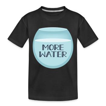 Plus d’eau - T-shirt bio Premium Enfant - noir - Devant
