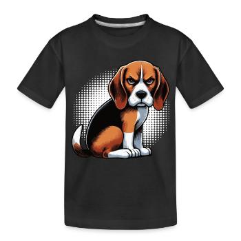 Beagle Propriétaire de Beagle Propriétaire de Beagle chien beagle - T-shirt bio Premium Enfant - noir - Devant