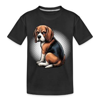 Beagle Propriétaire de Beagle Propriétaire de Beagle chien beagle - T-shirt bio Premium Enfant - noir - Devant