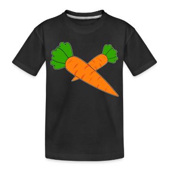 Carottes - T-shirt bio Premium Enfant - noir - Devant