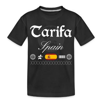 Tarifa Espagne Streetwear Souvenir de voyage - T-shirt bio Premium Enfant - noir - Devant