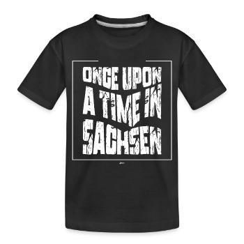 Il était une fois en Saxe - T-shirt bio Premium Enfant - noir - Devant