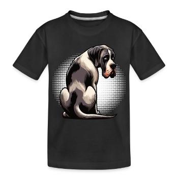 Grand Dogue Propriétaire de Dogue Grand Dane Fan de Grand Dogue - T-shirt bio Premium Enfant - noir - Devant