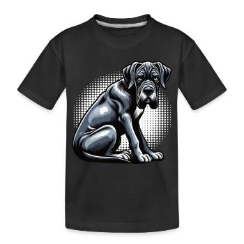 Grand Dogue Propriétaire de Dogue Grand Dane Fan de Grand Dogue - T-shirt bio Premium Enfant - noir - Devant