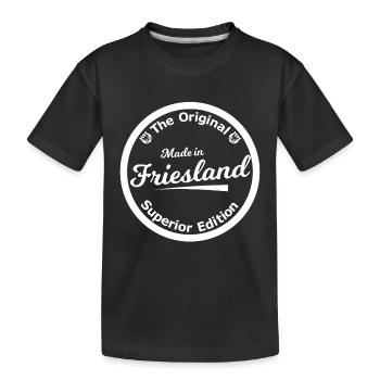 Insigne Friesland Édition supérieure - T-shirt bio Premium Enfant - noir - Devant