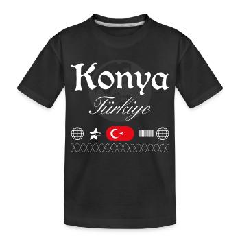 Souvenir de voyage pour la Streetwear de Konya Turkey - T-shirt bio Premium Enfant - noir - Devant