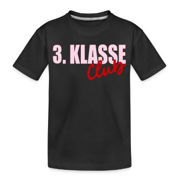 Grundschule 3. Klasse - Kinder Premium Bio T-Shirt - Schwarz - Vorne
