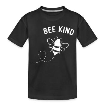 BeKind Bee Motif - T-shirt bio Premium Enfant - noir - Devant