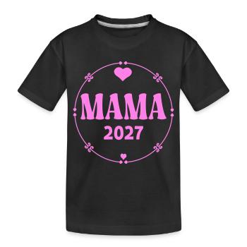 Mom 2027 - Kids' Premium Organic T-Shirt - black - Front
