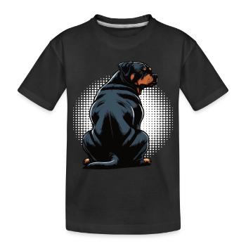 Rottweiler Propriétaire de Rottweiler Lovers - T-shirt bio Premium Enfant - noir - Devant