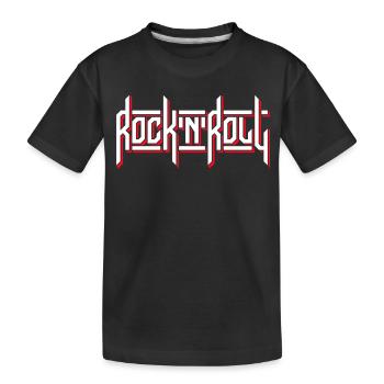 Logo de typographie personnalisée Rock’N’Roll - T-shirt bio Premium Enfant - noir - Devant