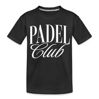 Padel - T-shirt bio Premium Enfant - noir - Devant