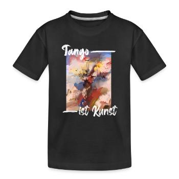 Tango ist Kunst - Kinder Premium Bio T-Shirt - Schwarz - Vorne