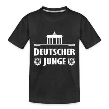 Historische Berliner Silhouette - Kinder Premium Bio T-Shirt - Schwarz - Vorne