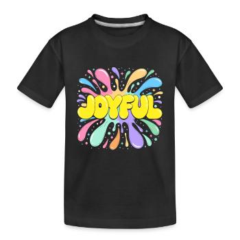 Joyful Burst Psychedelic Splash - T-shirt bio Premium Enfant - noir - Devant