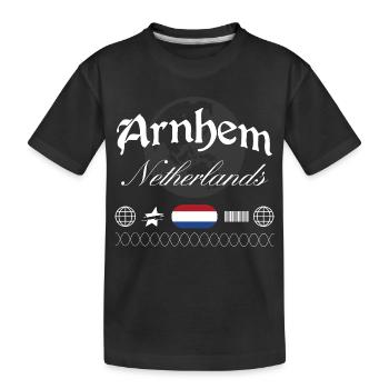 Souvenir de voyage pour la tenue urbaine aux Pays-Bas à Arnhem - T-shirt bio Premium Enfant - noir - Devant