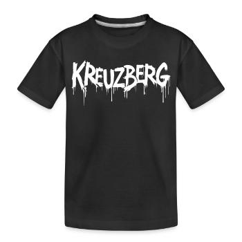 Kreuzberg - Kinder Premium Bio T-Shirt - Schwarz - Vorne