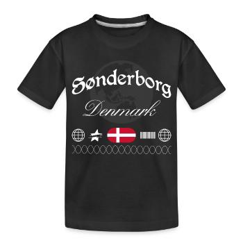 Sonderburg Dänemark Streetwear Reise Souvenir - Kinder Premium Bio T-Shirt - Schwarz - Vorne