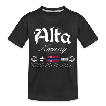 Souvenir de voyage Alta Norway Streetwear - T-shirt bio Premium Enfant - noir - Devant
