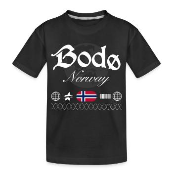 Souvenir de voyage Bodø Norway Streetwear - T-shirt bio Premium Enfant - noir - Devant