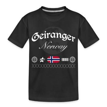 Souvenir de voyage Geiranger Norway Streetwear - T-shirt bio Premium Enfant - noir - Devant