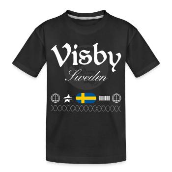 Souvenir de voyage Visby Sweden Streetwear - T-shirt bio Premium Enfant - noir - Devant