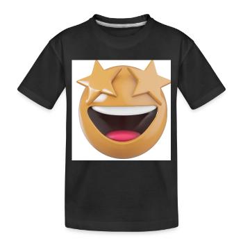 Observation des étoiles Rires - T-shirt bio Premium Enfant - noir - Devant